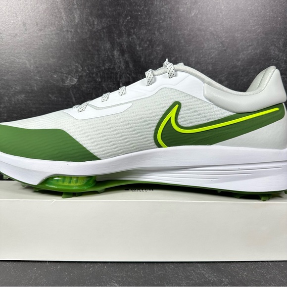 AIR ZOOM INFINITY TOUR NEXT% MENS SPIKED GOLF SHOES SIZE 14 WHITE TREELINE GREEN - Picture 8 of 10